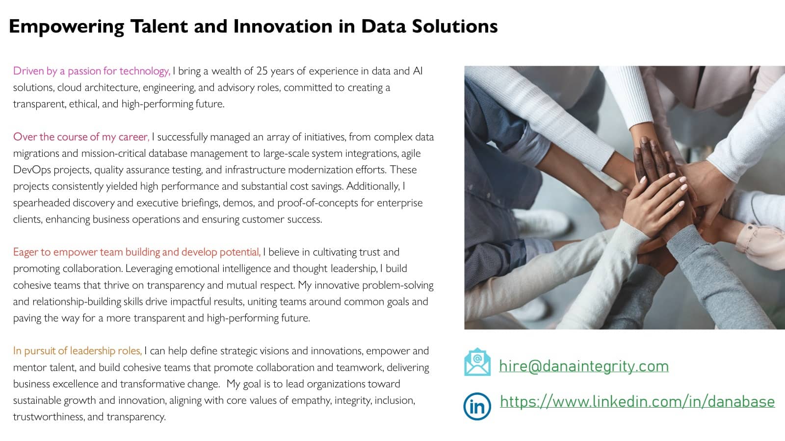 Dana Rivkind, Empowering Trust and Innovation in Data Solutions